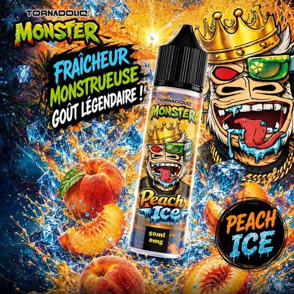 Peach Ice 0mg 50ml - Monster by Tornadoliq - image 3