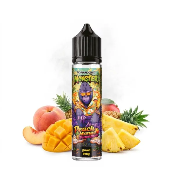 Peach Mango Pineapple 0mg 50ml - Monster by Tornadoliq - image 3
