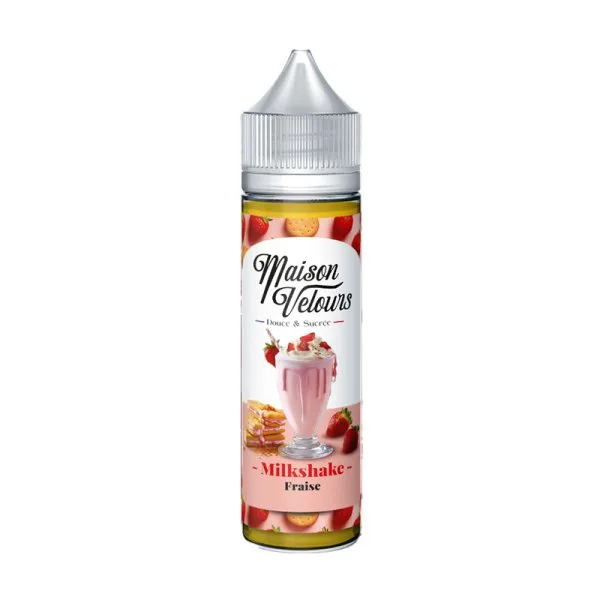 Milkshake Fraise 0mg 50ml - Maison Velours - image 3