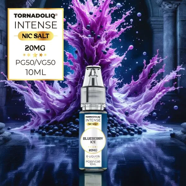 Blueberry Ice Nic Salts 10ml - Intense by Tornadoliq - image 7