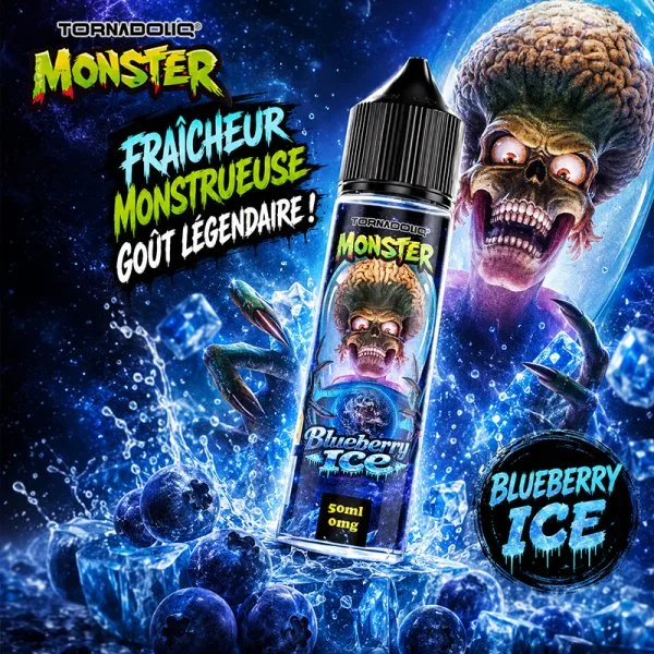 Blueberry Ice 0mg 50ml - Monster by Tornadoliq - image 2