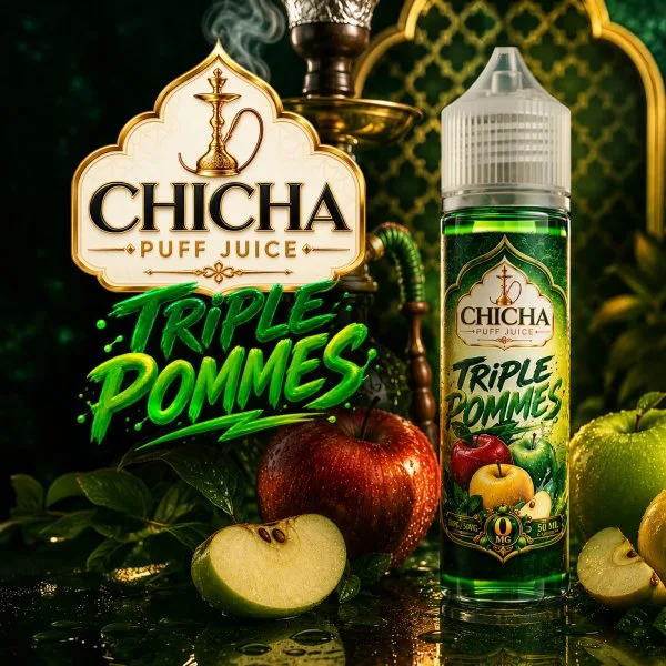 Triple Pommes 0mg 50ml - Chicha Puff Juice - image 2