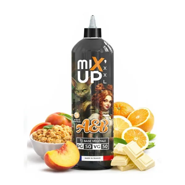 A&B 0mg 1L - Les jus du chat perché X MIX’UP XXL - image 2