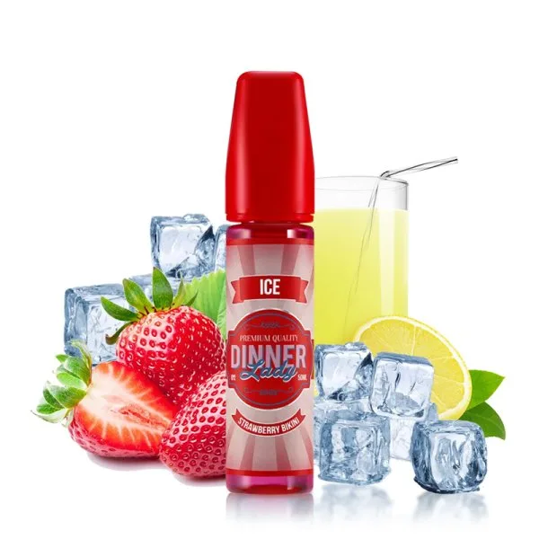 Strawberry Bikini Ice 0mg 50ml - Summer Holidays by Dinner Lady - image 2
