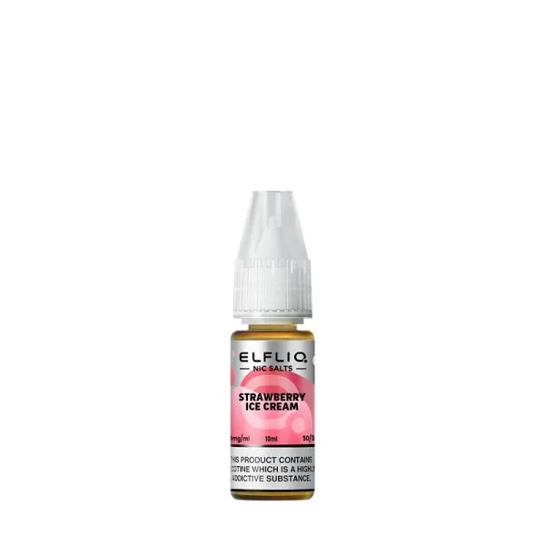 Strawberry Ice Cream (Strawberry Snow) Nic Salt 10ml - Elfliq by Elfbar - image 3