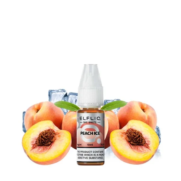 Peach Ice Nic Salt 10ml - Elfliq by Elfbar - image 2