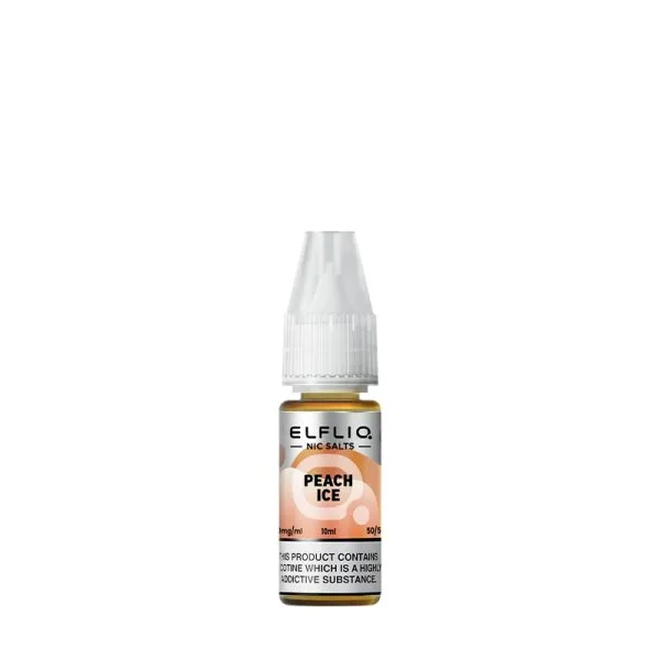Peach Ice Nic Salt 10ml - Elfliq by Elfbar - image 3