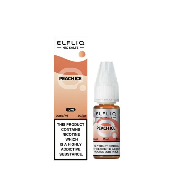 Peach Ice Nic Salt 10ml - Elfliq by Elfbar - image 4