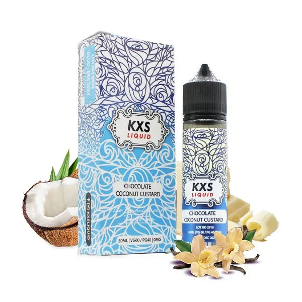 Chocolate Coconut Custard 0mg 50ml - KXS Liquid - image 3