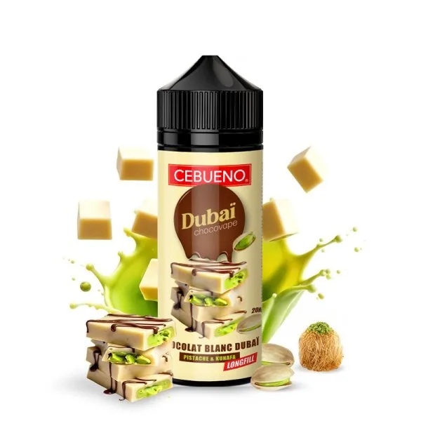 Long Fill (Arôme Concentré) Dubaï Chocovape White 0mg 20/120ml - Cebueno - image 2