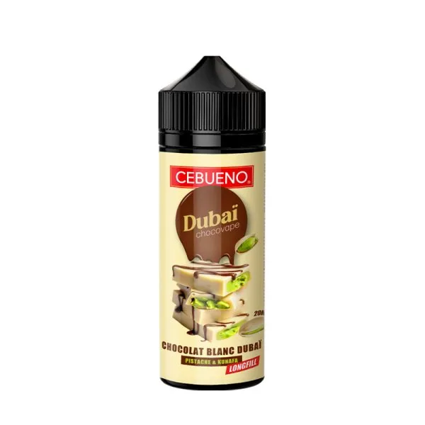 Long Fill (Arôme Concentré) Dubaï Chocovape White 0mg 20/120ml - Cebueno - image 3