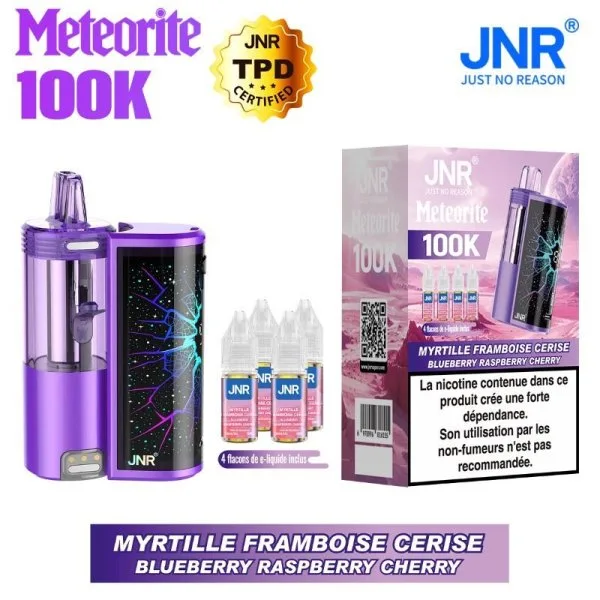 Pack Meteorite 100K 1200mAh 10ml / 2% - JNR - image 3