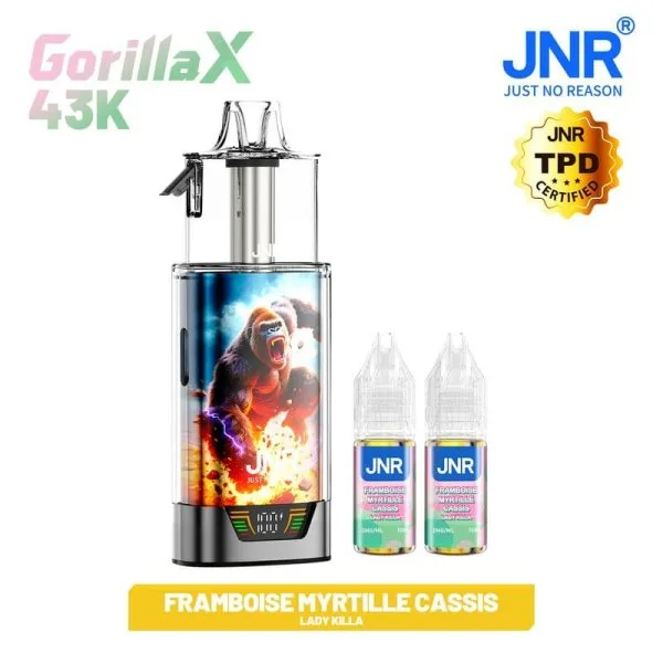 Pack Gorilla X 43K 1000mAh 15ml / 0% - JNR - image 11