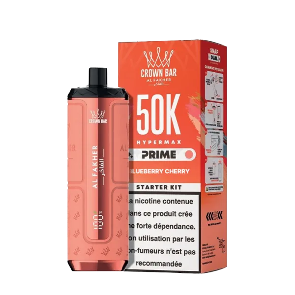 Starter Kit Hypermax Prime 50k 1000mAh 20ml / 6mg - Crown Bar by Al Fakher - image 9