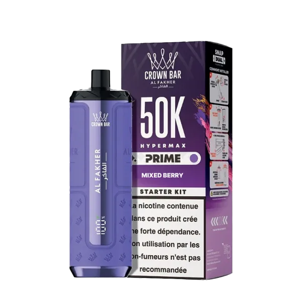 Starter Kit Hypermax Prime 50k 1000mAh 20ml / 6mg - Crown Bar by Al Fakher - image 14