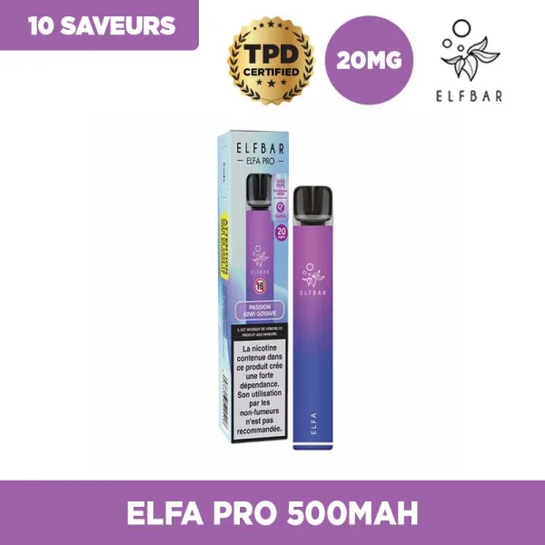 Pack Elfa Pro 500mAh 20mg [FR] - Elfbar - image 3