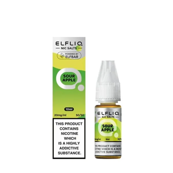 Sour Apple Nic Salt 10ml - Elfliq by Elfbar - image 4