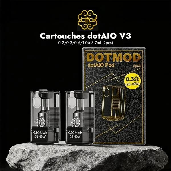 Cartouches dotAIO V3 0.2/0.3/0.6/1.0Ω 3.7ml (2pcs) - Dotmod - image 3