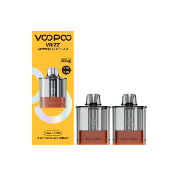 Cartouches Vrizz V2 Dual Mesh 0.7-0.4Ω 15ml (2pcs) - Voopoo - image 3