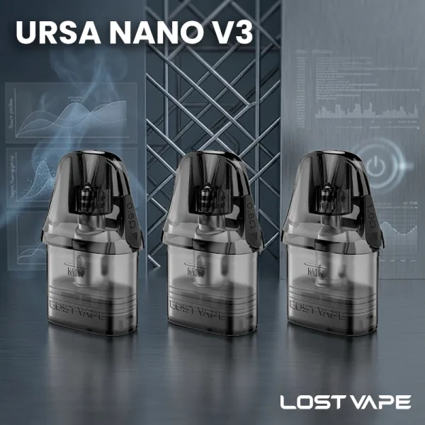 Cartouches Ursa Nano V3 0.6/0.8/1.0Ω 2.5ml (3pcs) - Lost Vape - image 3