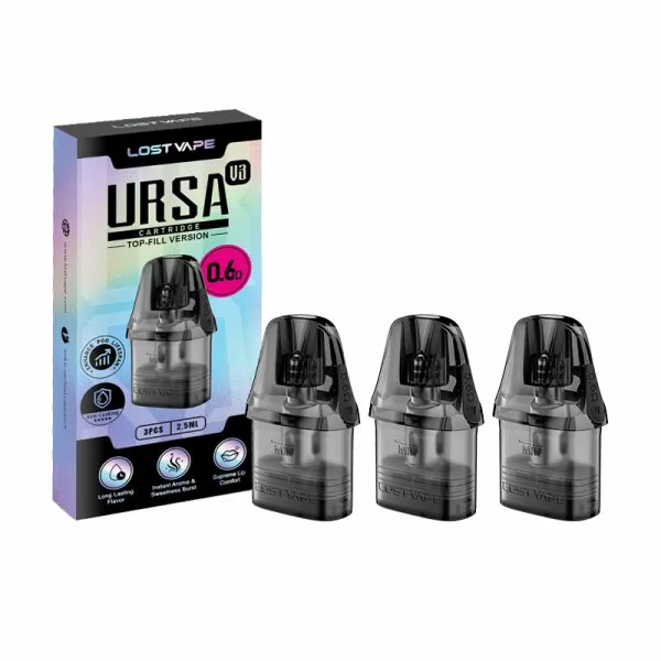 Cartouches Ursa Nano V3 0.6/0.8/1.0Ω 2.5ml (3pcs) - Lost Vape - image 7