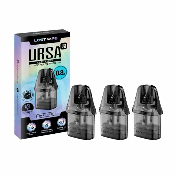 Cartouches Ursa Nano V3 0.6/0.8/1.0Ω 2.5ml (3pcs) - Lost Vape - image 10