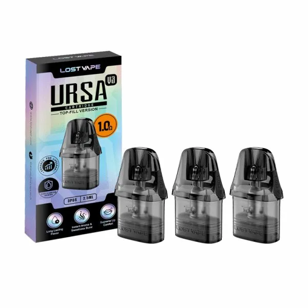 Cartouches Ursa Nano V3 0.6/0.8/1.0Ω 2.5ml (3pcs) - Lost Vape - image 13