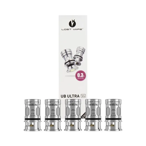 Résistances UB Ultra V4 0.15/0.2/0.3Ω (5pcs) - Lost Vape