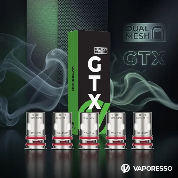 Résistances GTX-4 Dual Mesh 0.15/0.2/0.3Ω (5pcs) - Vaporesso - image 3