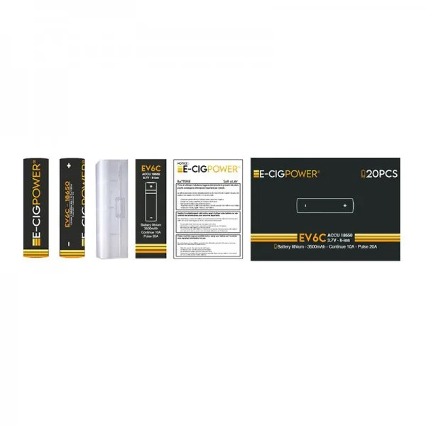 Accu 18650 EV6C 3500mAh 20A - E-Cig Power - image 4