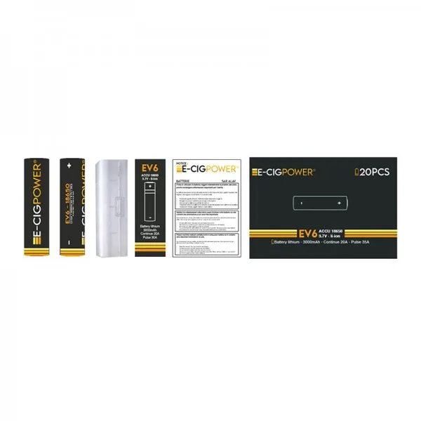 Accu 18650 EV6 3000mAh 35A - E-Cig Power - image 4
