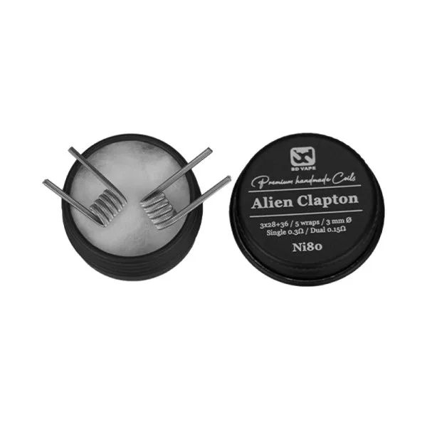 Alien Clapton Ni80 0.3Ω Handmade (2pcs) - BD Vape - image 3