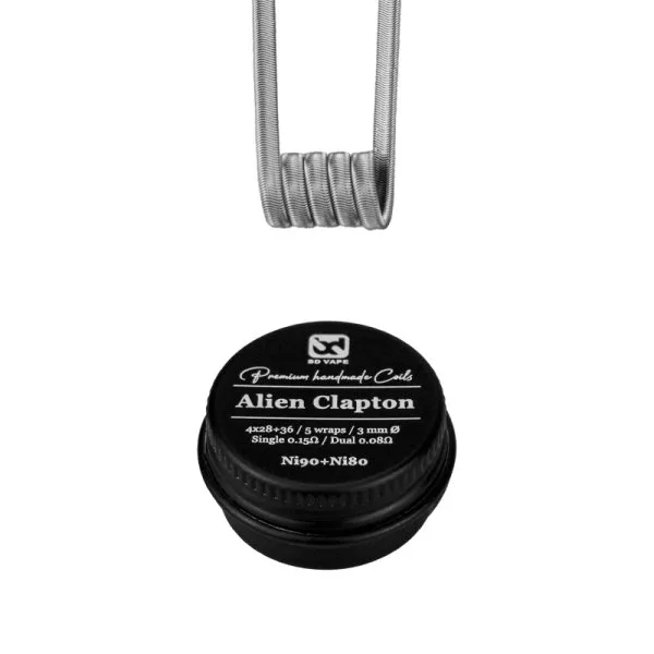 Alien Clapton Ni80+Ni90 0.15Ω Handmade (2pcs) - BD Vape - image 2