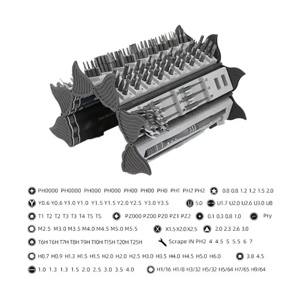 Jeu d'Outils de Précision Cylindrique (128pcs) - image 9