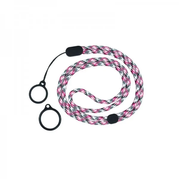 Lanière Réglable Round Avec 2 Anneaux Silicone Pink + Grey (1pc) - image 2