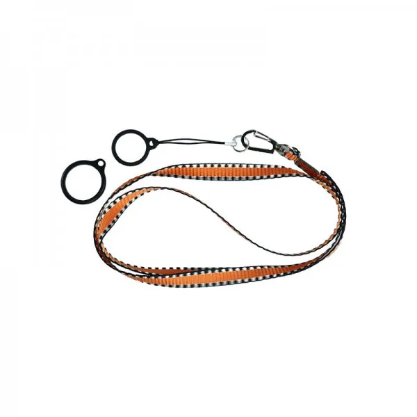 Lanière Flat Avec 2 Anneaux Silicone Orange (1pc) - image 2