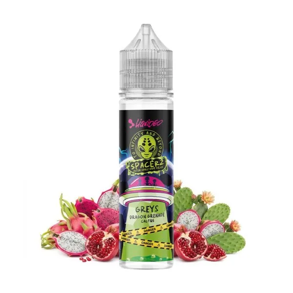 Greys (Fruit du Dragon/Grenade/Cactus) 0mg 50ml - Spacerz by Liquideo - image 2