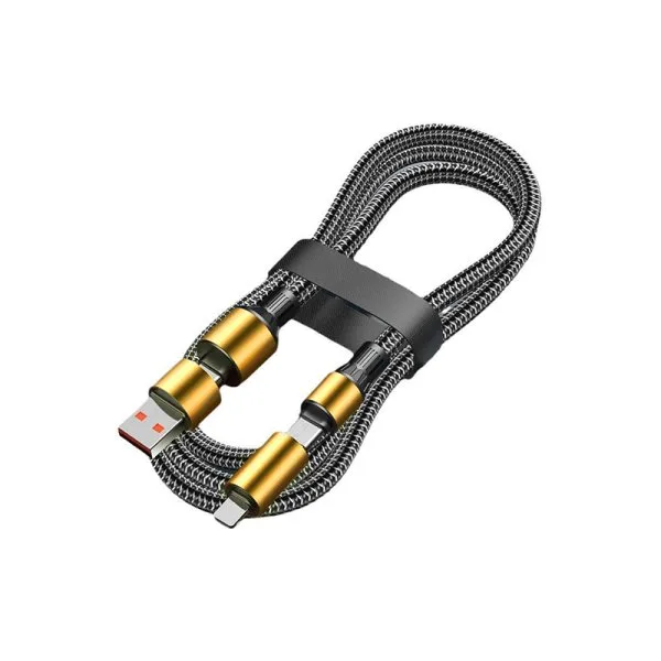 Câble Chargement Rapide USB-A Vers Lightning et USB-C Vers USB-C 1.3M - image 7