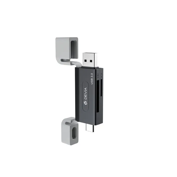 Lecteur de Carte (SD/TF) 2 en 1 Type C 3.0 (5Gbps) - Smart Series by DEVIA - image 5