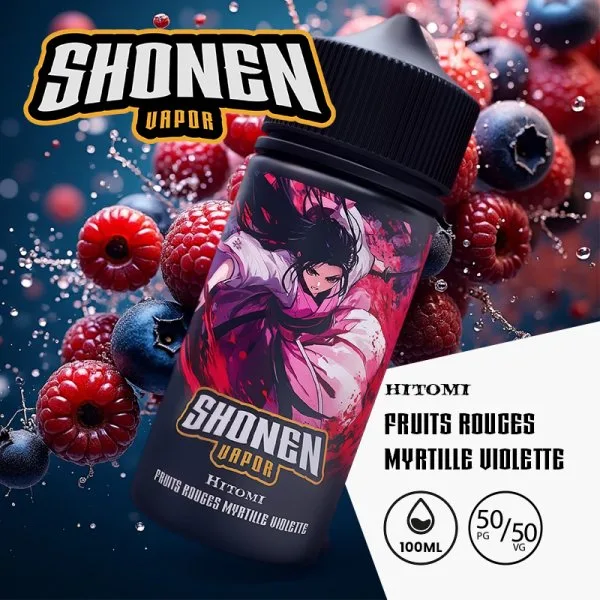 Hitomi (Fruits rouges/Myrtille/Violette) 0mg 100ml - Shonen Vapor - image 3
