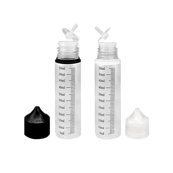 Bouteille graduée ouverture facile 60ml