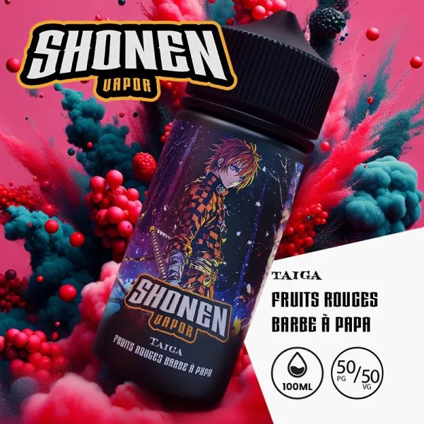 Taiga (Fruits rouges/Barbe à papa) 0mg 100ml - Shonen Vapor - image 3