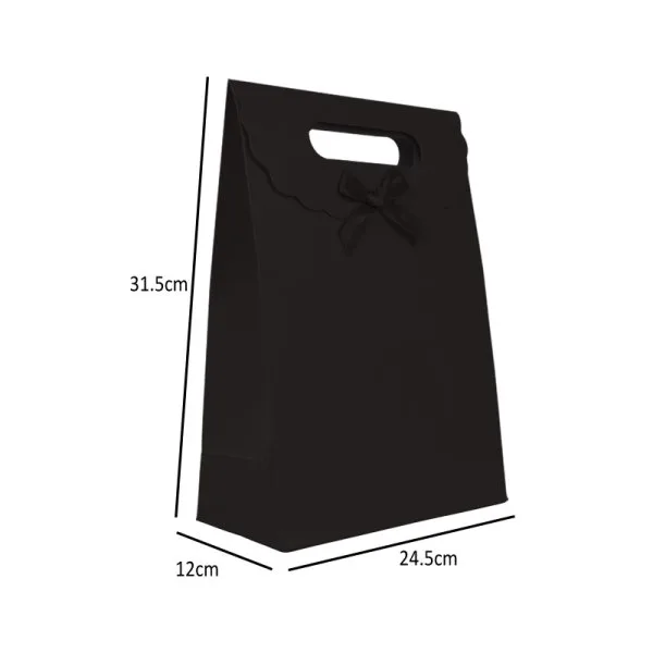Sac Cadeau avec Poignée Nœud 24.5x12x31.5cm (10pcs) - image 3