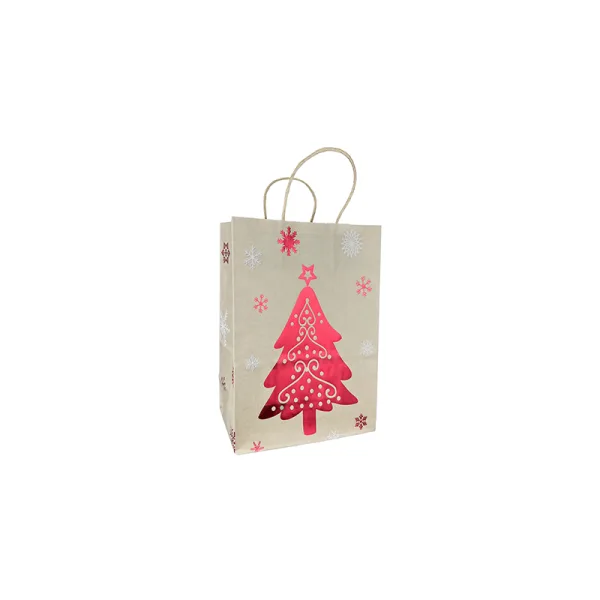 Sac Kraft Christmas Tree 15x8x21cm (10pcs) - image 5