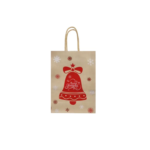 Sac Kraft Christmas Bells 15x8x21cm (10pcs) - image 3