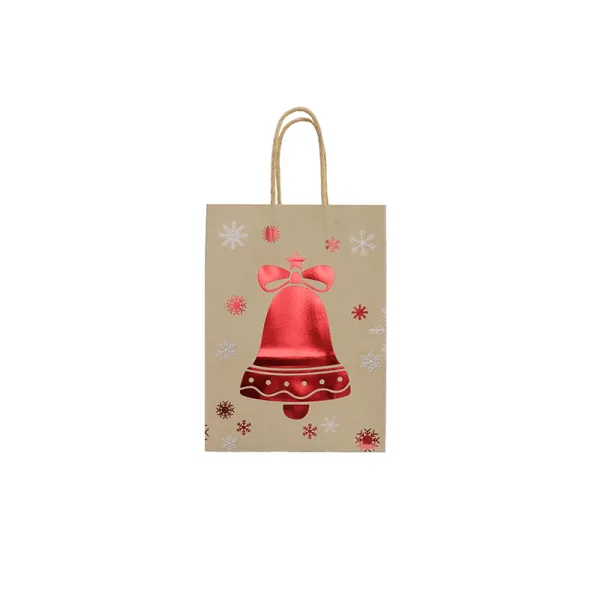 Sac Kraft Christmas Bells 15x8x21cm (10pcs) - image 5