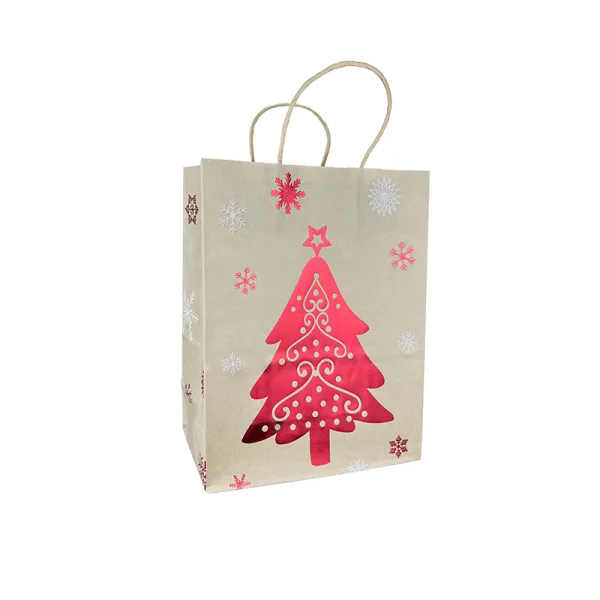 Sac Kraft Christmas Tree 27x21x11cm (10pcs) - image 4