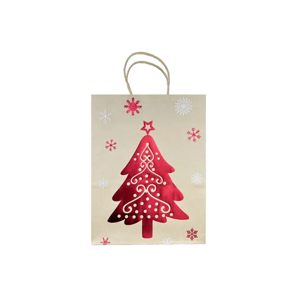 Sac Kraft Christmas Tree 27x21x11cm (10pcs) - image 5