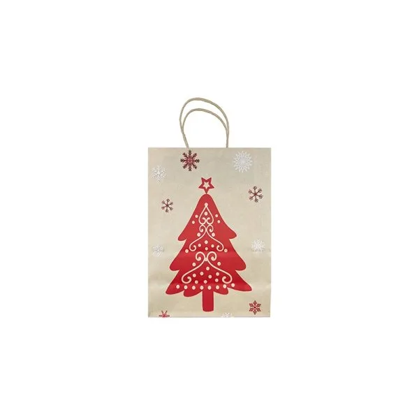 Sac Kraft Christmas Tree 25x35x8cm (10pcs) - image 3