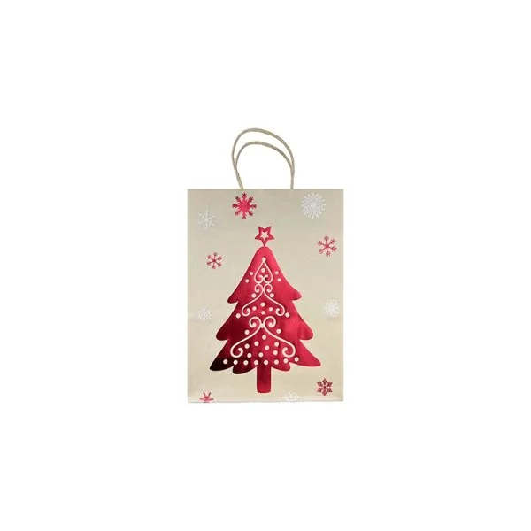 Sac Kraft Christmas Tree 25x35x8cm (10pcs) - image 4